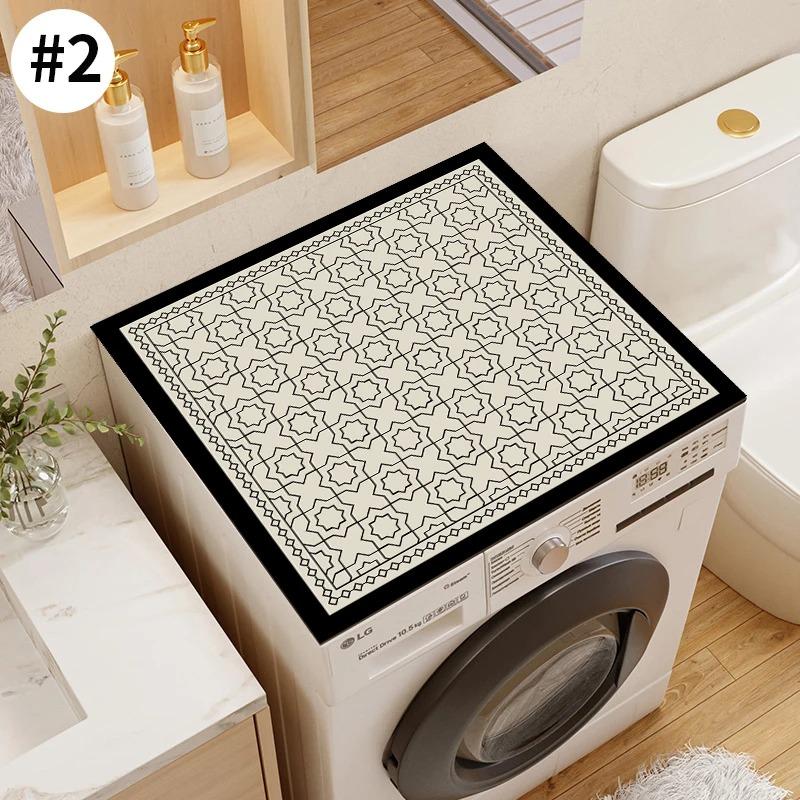 Waterproof Washing Machine Dust Cover Oven Microwave Fridge Top Protector Mat Coffee Drain Pad Table Placemat Cup Absorbent Mat