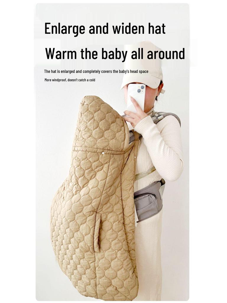 Baby Windproof Cloak: Stroller Blanket & Warm Carrier, Multifunctional for Autumn/Winter