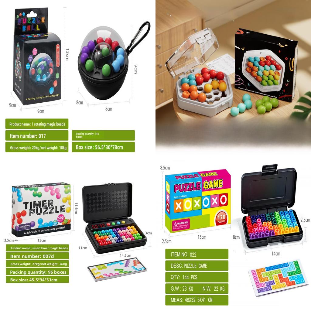 Magic Pearl Puzzle Block Toy For Kids Brain Teasers Stress Relief