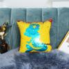 New Double-sided Transformable Sequin Pillow Cover, Positioning Embroidered Unicorn Pattern Pillow Cushion, Core Not Included