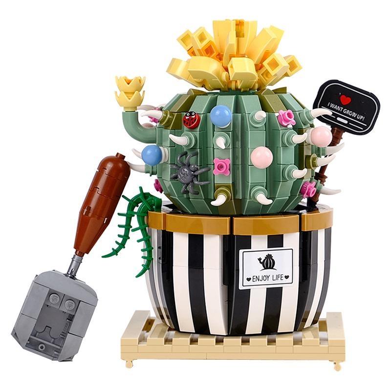 

Мини-кактус в горшке, украшение для дома, игрушка для сборки своими руками 1246