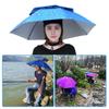 Portable Rain Umbrella Hat Foldable Outdoor Fishing Sunshade Waterproof Camping Headwear Beach Head Hats Fishing Hat 55-95CM