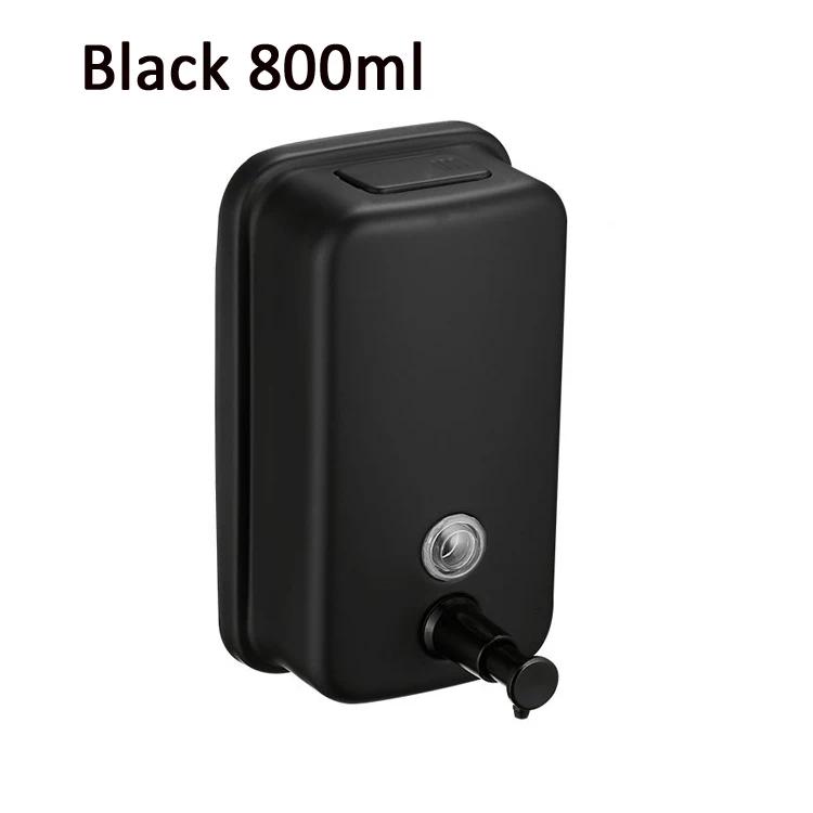 Black 304 Stainless Steel Bathroom Liquid Soap Antique Shampoo Dispenser Gold Polished Wall Mounted Bathroom Accessories