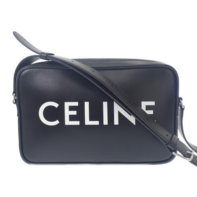 CELINE 194503DOT.38SI Bolsa de Ombro preto Pele de Bezerro Mulher