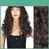 Lange Krullende Pruik Van Hittebestendig Zijde Voor Een Natuurlijke Look En Veelzijdige Stijlen Voor Vrouwen