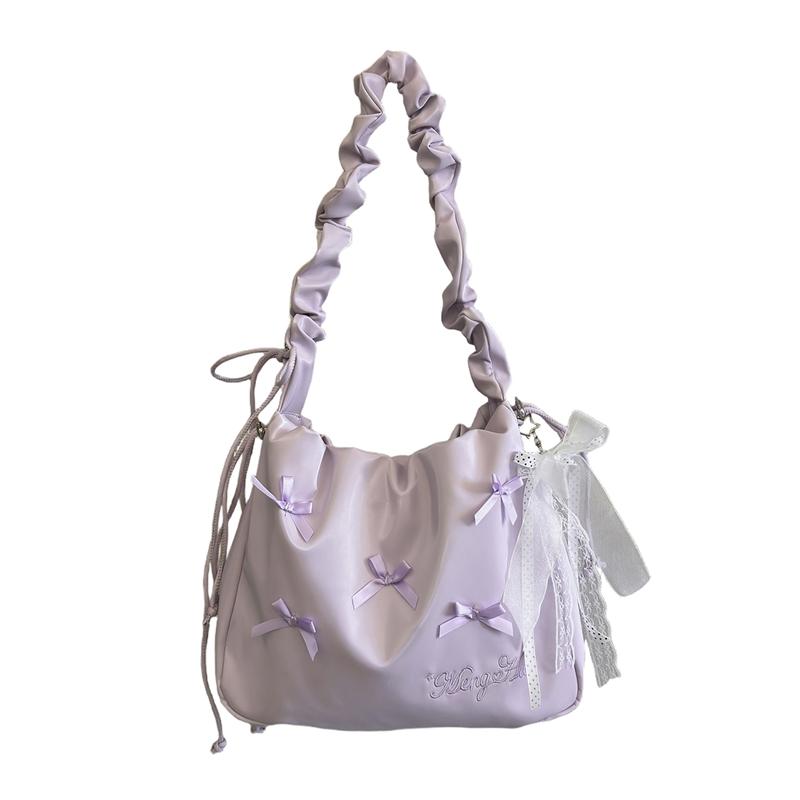 Tote Bag Handbag Bow Shoulder Bag Large Capacity Women Crossbody Bag