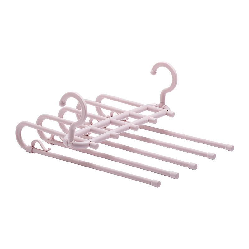 Multi-functional Telescopic Multi-layer Storage Clothes Hanger, Drying Rack, Magic Pants, Scarf Rack, Silk Scarf and Tie Hanging Rack