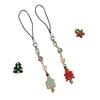 Cute Phone Strap Trendy Phone Chain Christmas Tree DIY Phone Charm for Holidy