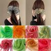 150X100cm Organza Fabric Soft Yarn Magic Mercerized Yarn Two-tone Fabric Gradient Color Two-color Gradient DIY Fabric