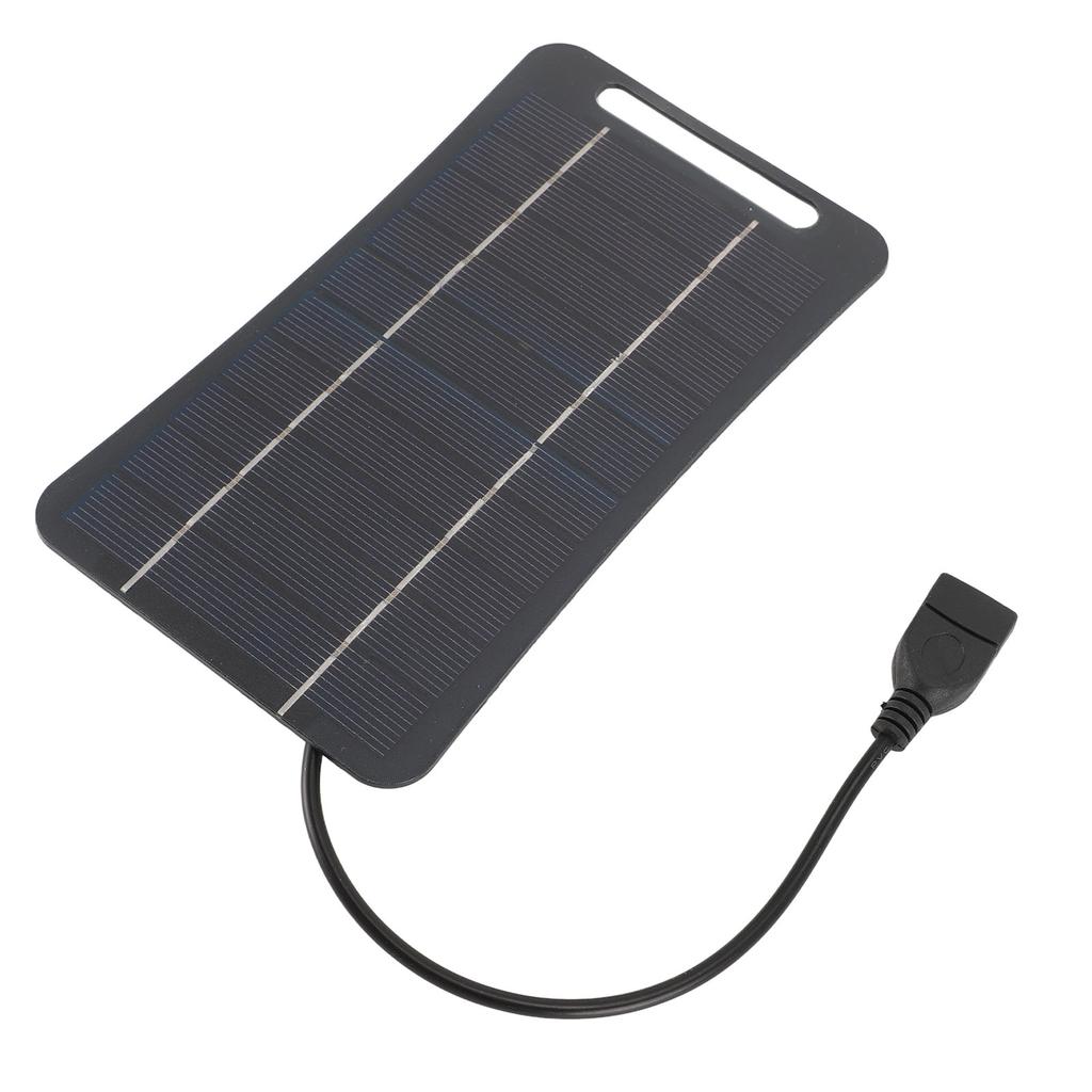5V 5W USB Solar Panel Professional High Efficiency Monocrystalline Silicon Portable Handheld Solar Panel   for Camping Travel Outdoor