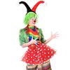 Clown Hat Clown Headband Clown Nose Clown Skirt Clown Cosplay Accessories for Women Halloween Christmas Cosplay Party