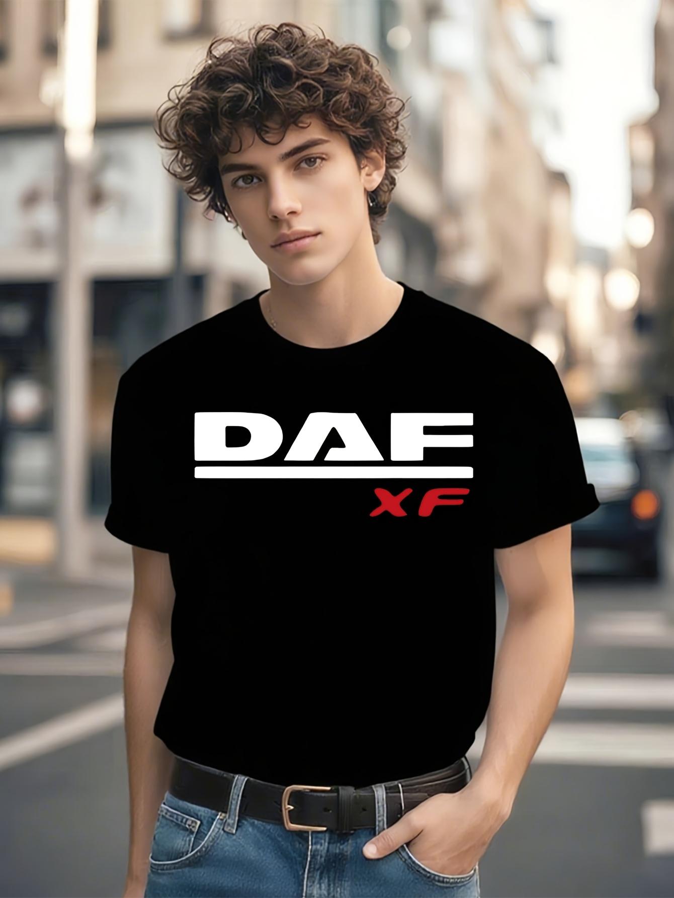 DAF XF Graphic Tshirt Graphic Tshirt - Black Cotton Crew ... XXXXL