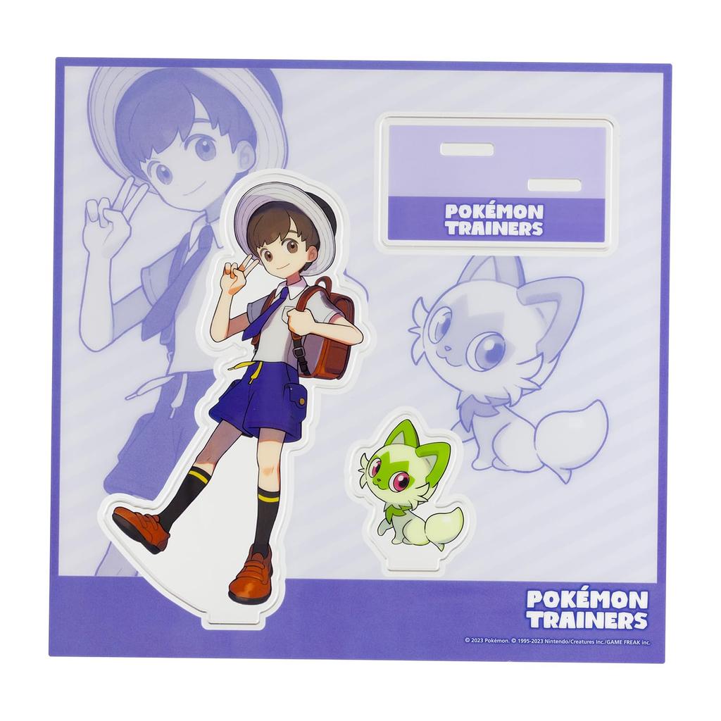 POKEMON Merkez Orijinal Akrilik Stand POKÉMON EĞİTMENLERİ Haruto & Nyaoha