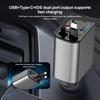 4 In 1 Phone Charger 60W Max with Retractable Cable PD18W+2.4A Voltage Display Super Fast Charging 22.5W for iPhone & Android
