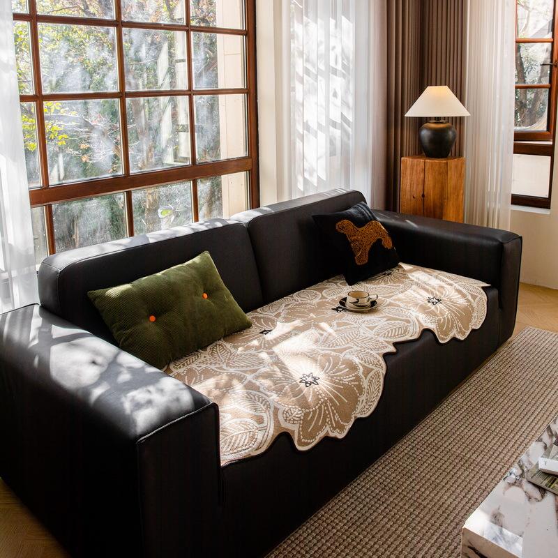 

New Chinese-Style Special-Shaped Sofa Cushion Universal In All Seasons New Sofa Seat Cushion High-End Sofa Cover Cloth Non-Slip 90*70cm
