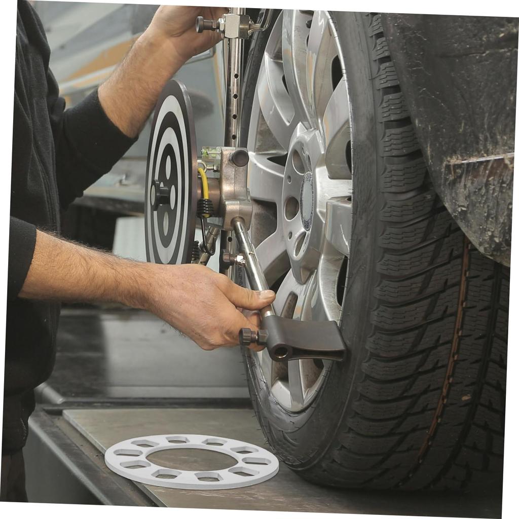 Anneome Improved Ride Hub Centric Wheel Spacer 5mm Aluminum Alloy Car Wheel Spacer Universal Fit