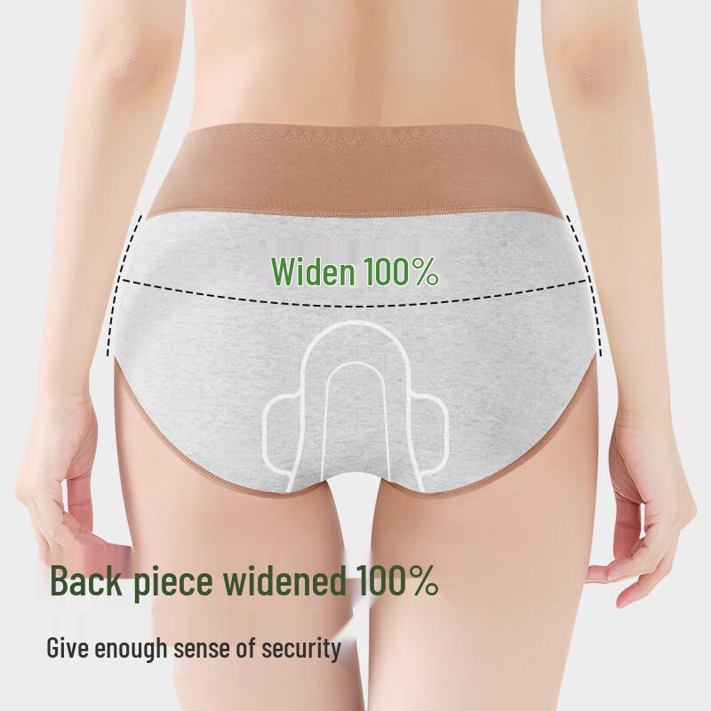 Women's 100% Cotton Crotch Antibacterial Menstrual Underwear