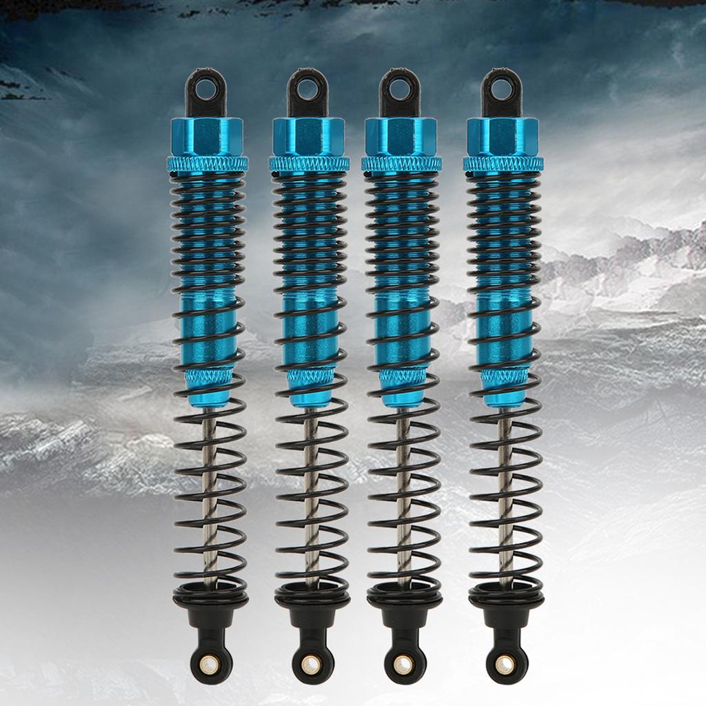 CNC Universal Shock Struts Damper 127mm Fit for TRX4 SXC10 D90 1 10 RC Car (Blue)