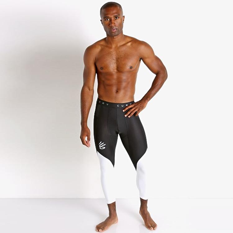 Under Armour Basketball Sports Breathable Compression Three-Quarter Pants Men Bottoms Black 1362586-001