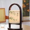 Rechargeable Zen-Style Chinese Decorative Bedside Table Lamp