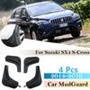 For Suzuki SX4 S-Cross 2014 ~  Mudguards Fender Mud Flap Guard Splash Mudguard Accessories Auto Styline Front Rear