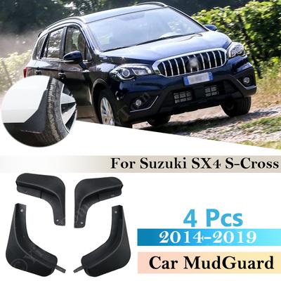 För Suzuki SX4 S-Cross 2014 ~ Stänkskydd Skärm Stänkskydd Skydd Stänkskydd Tillbehör Auto Styline Fram Bak