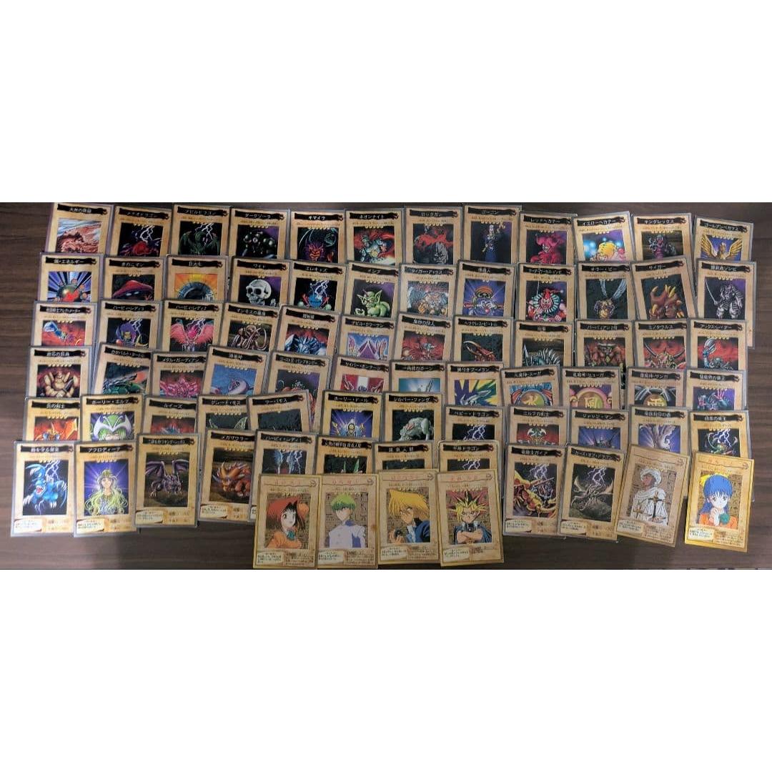 Б/у карты Yu-Gi-Oh, версия Bandai Carddass, набор из 76 видов, без дубликатов