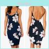 Premium Floral Summer Fashion Dress For Women Sexy Backless Bodycon Slip Dress