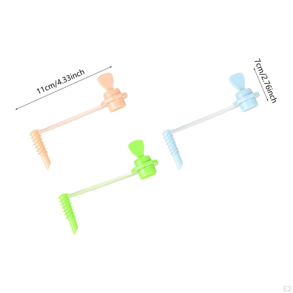 3 Pieces Spiral Vegetable Cutter Tool Tower Chips Maker Creative Potato Slicing for Picnic BBQ