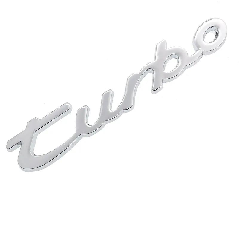 1Pc Turbo Letters Badge Emblem Car Styling Refitting Sticker Fender Side Mark