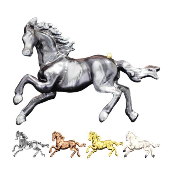 Brooch Pin Retro Enamel Horse Design Badge Clothes Hats Bags Scarves Collar Lapel Brooch Artistic Accessory