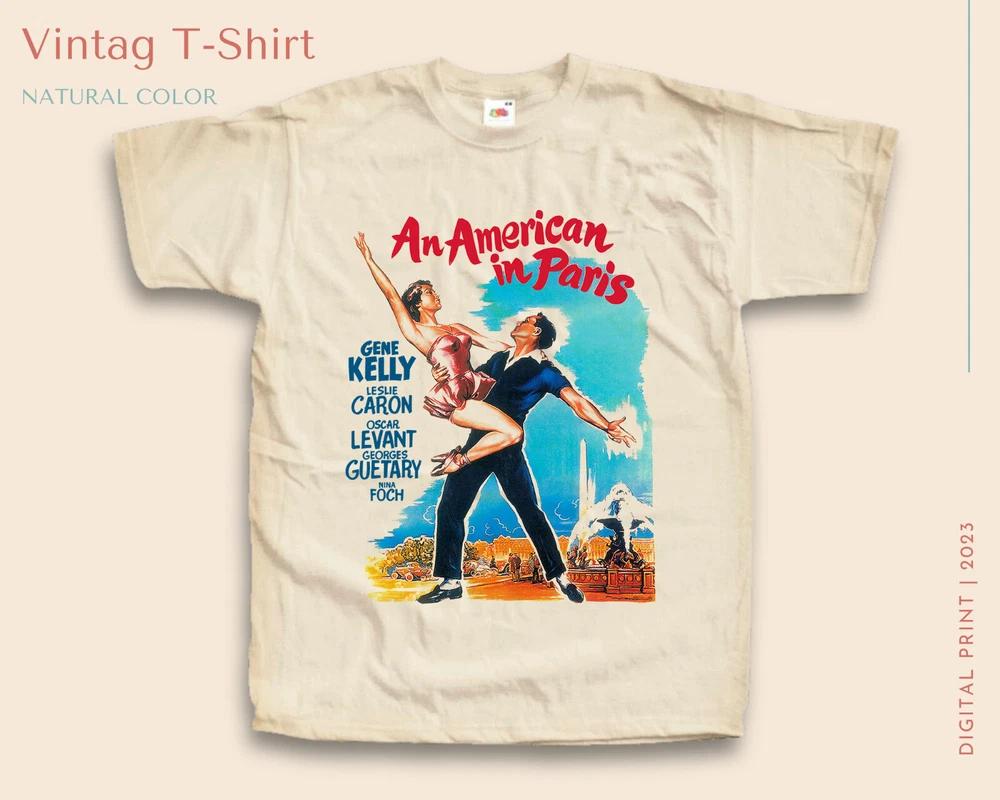 Ein Amerikaner in Paris Vintage T-Shirt Für Unisex Natur S5XL
