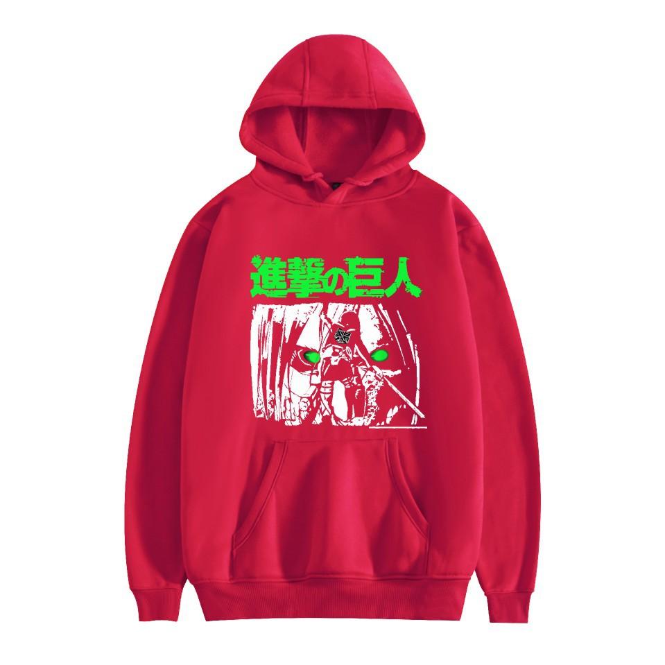 Unisex Attack on Titan Hoodie Sweatshirt Cartoon Printed Streetwear Hoodies for Couples Men Women