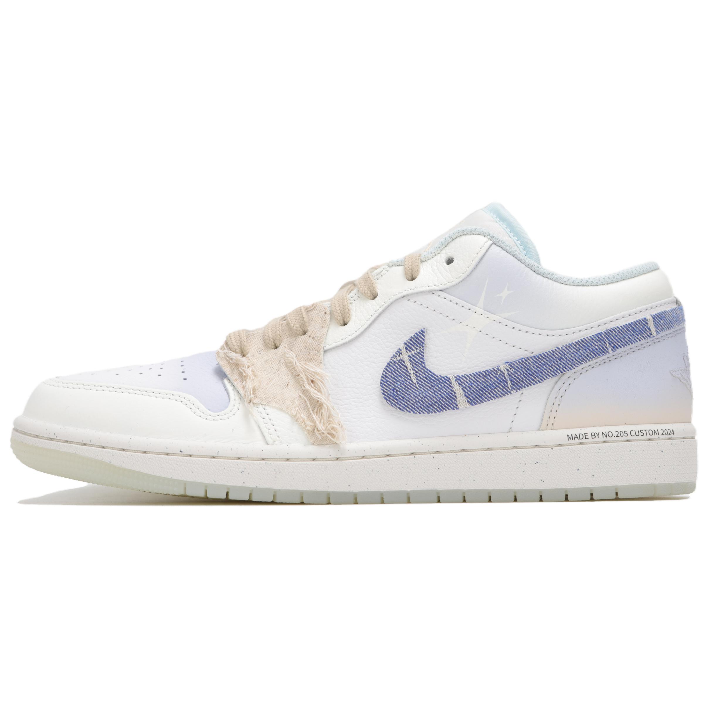Jordan Air Jordan 1 Low top Vintage Basketball Shoes Men s Cerulean HJ5999-400(Team82-) 44