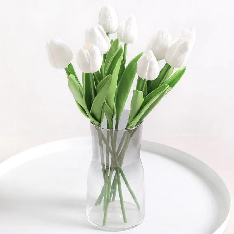 Eternal Flower Home Living Room Decoration Bouquet Tulip Table Vase Flower Arrangement Ornament Photography Special Flowers
