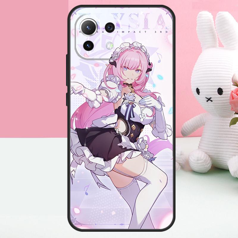 Elysia Honkai Impact Case For Xiaomi 14 13 15 Ultra 15T 13T 14T Pro 17 Pro Max POCO X7 X5 X6 Pro F5 F6 F7 Funda