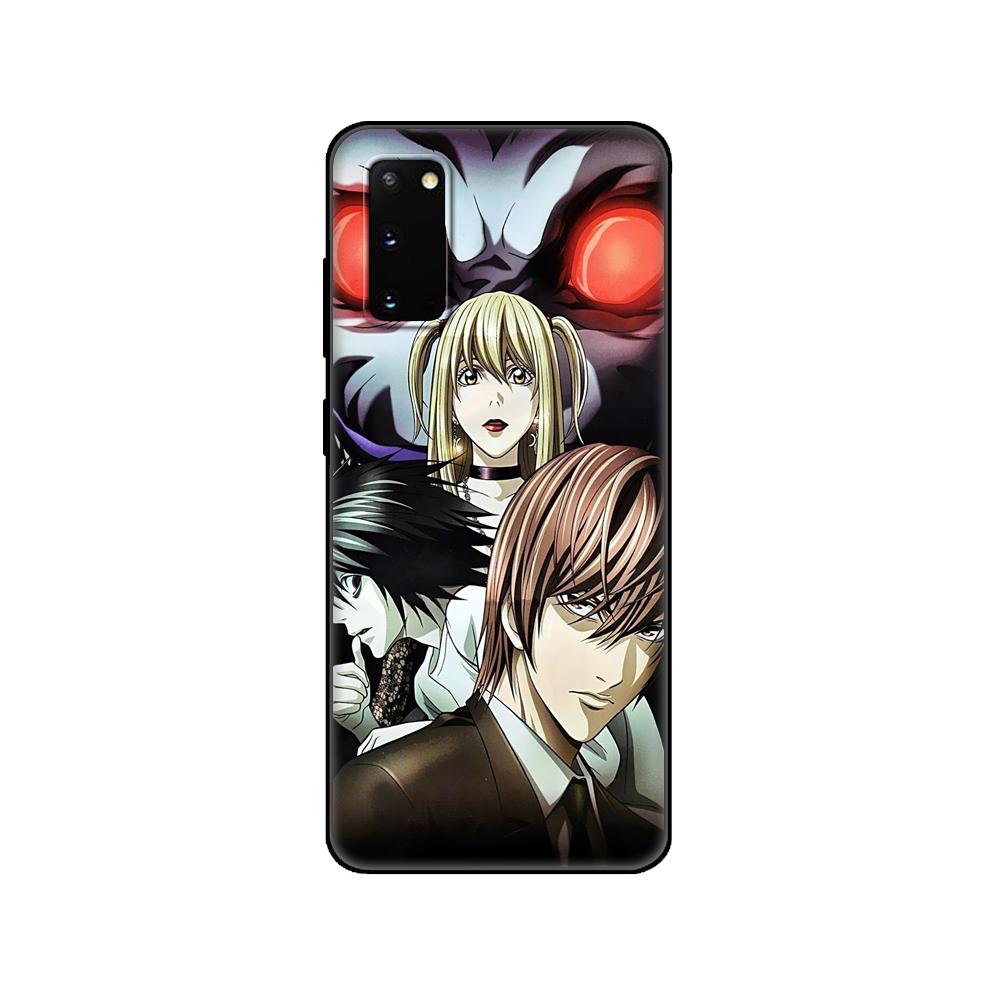 Black tpu Case For Samsung galaxy S20 /S20 PLUS/S20 ultra/S20+ /S20FE back cover Japanese Anime