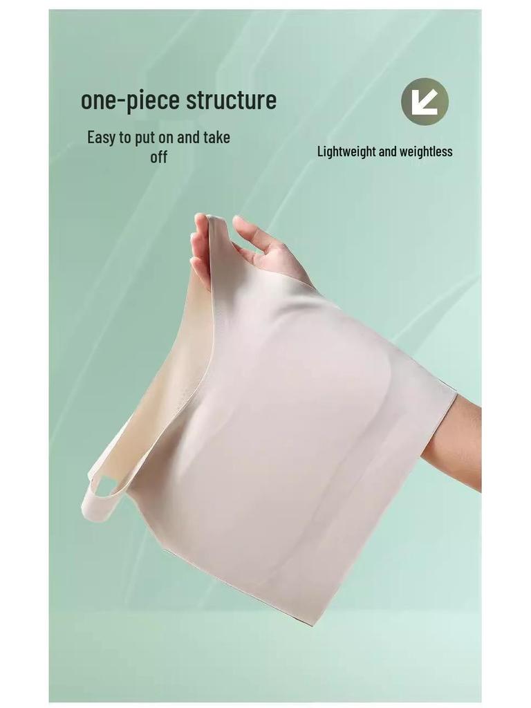 Invisible Ultra-Thin Summer Foundation Tank Top Binder Bra for Women with Big Chest Support