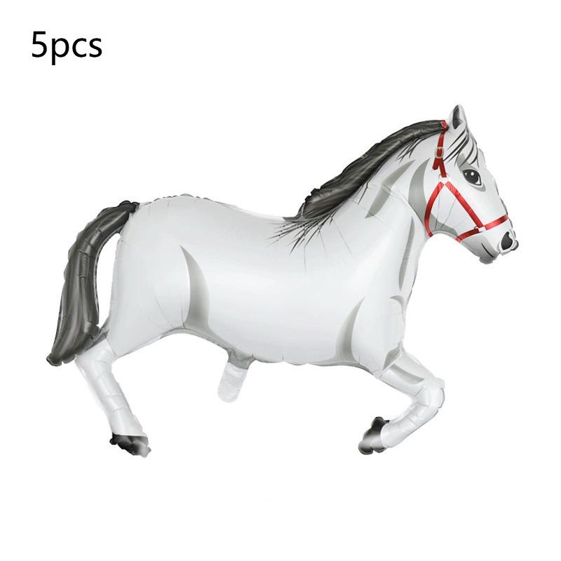 Horse Shaped Aluminum Film Balloon Birthday Decoration Horse Balloon Equestrian Decoration Event Party Decoration