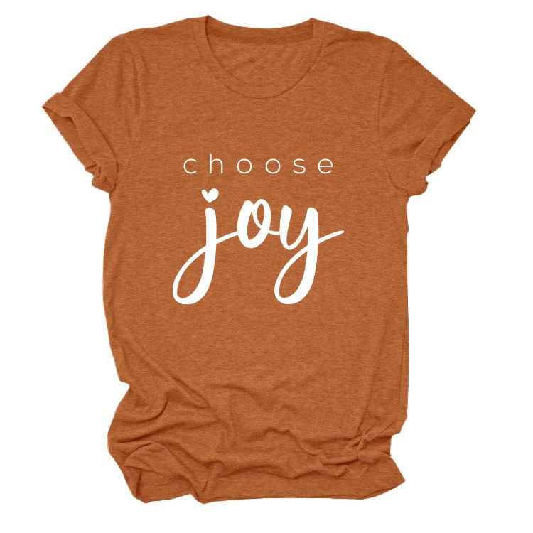Simple casual temperament versatile women's round neck short-sleeved T-shirt base