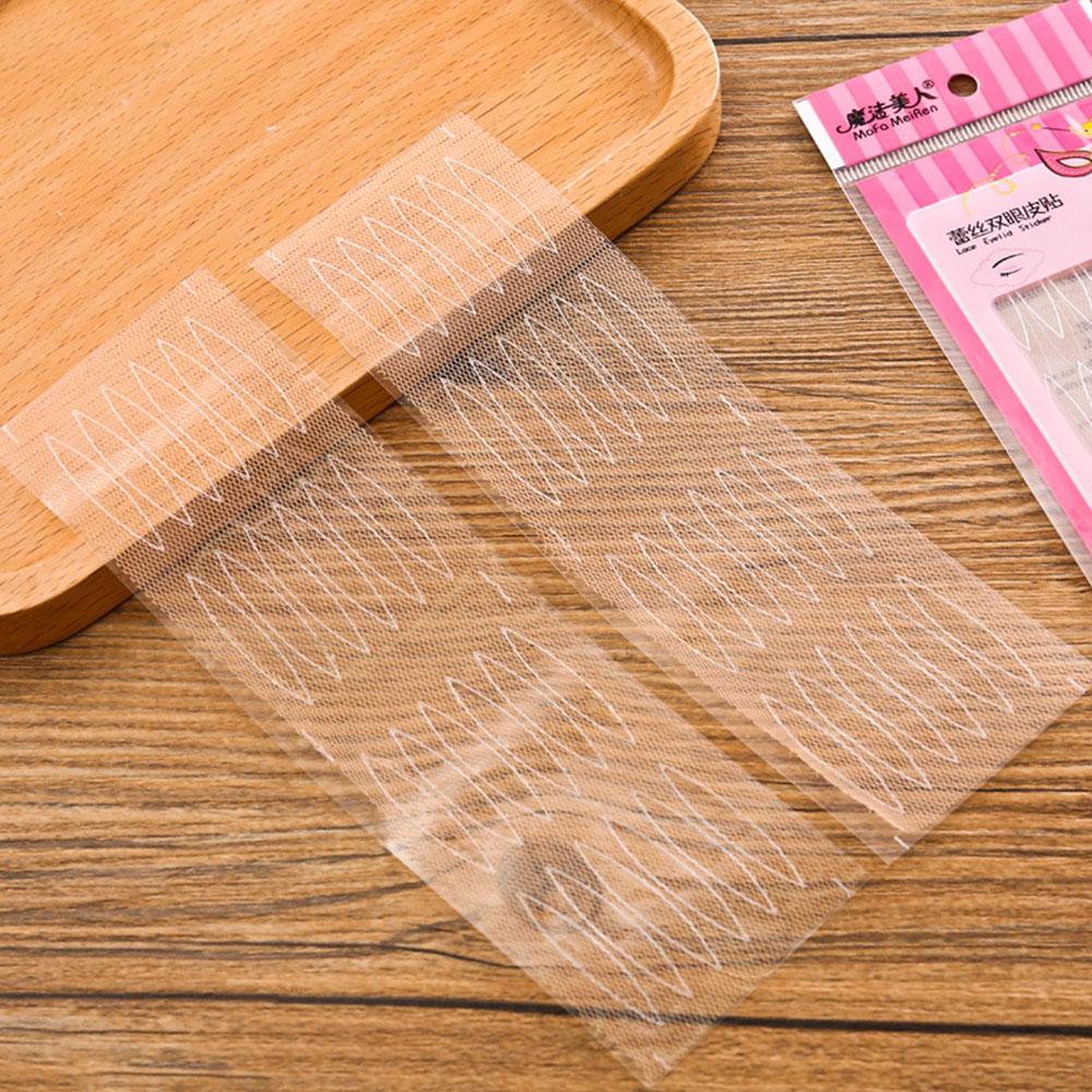 Dvojitá náplast na oční víčka Tenká gázová síťovinová krajková samolepka Neviditelné lepidlo s dvojitým přeložením Samolepka na oční víčko zdarma Neviditelná úzká páska