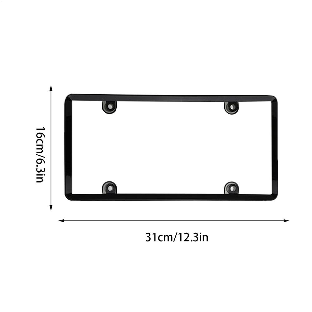 2 Pack Car License Plate Tinted Tag Shield Cover Plastic Clear Protector Car License Plate Frame Car Exterior Accessories