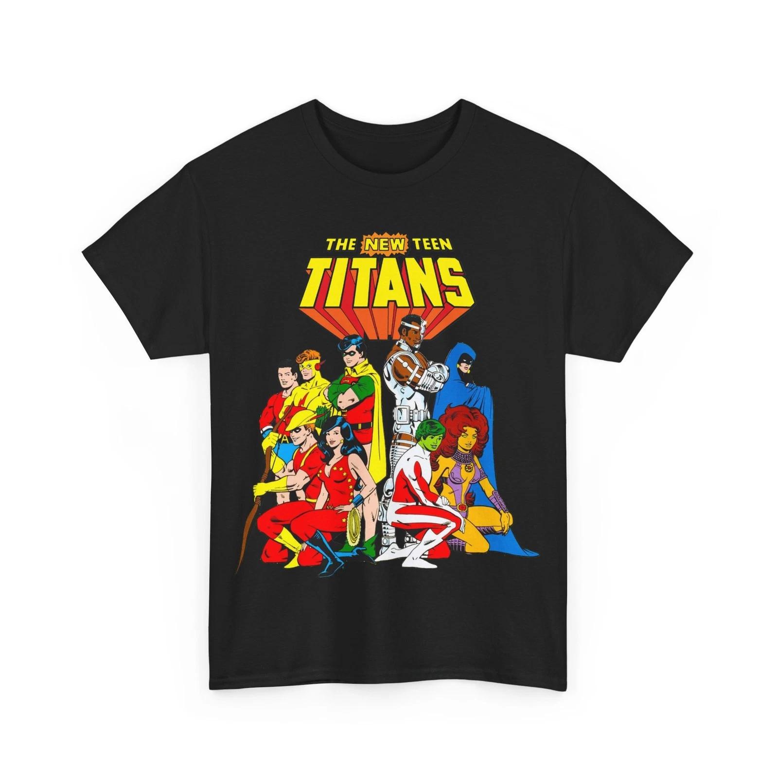 New Teen Titans T-Shirt - George Perez Art - Robin, Wonder Girl, Starfire, Raven XXXXL