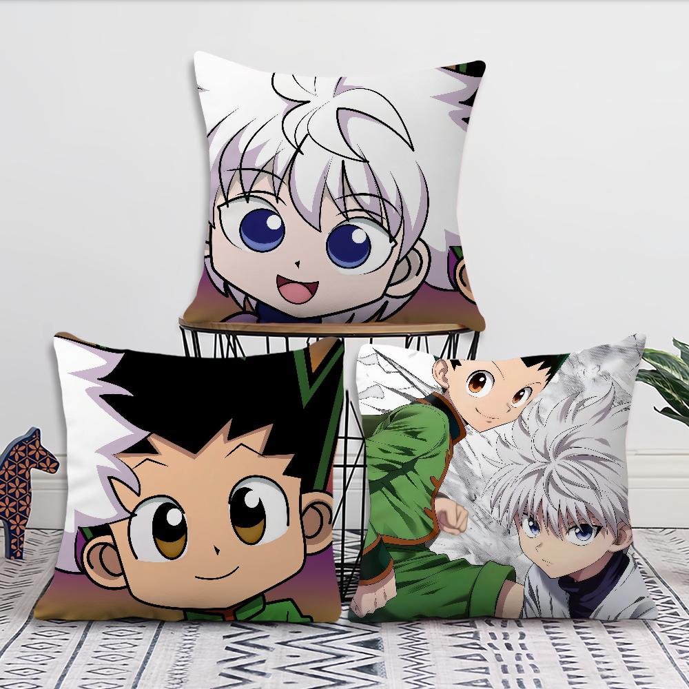comic anime fanart h-hunter h-hunter Gon killua cushion cover soft Pillow Case for Sofa Living Room Home Decor Protective Covers