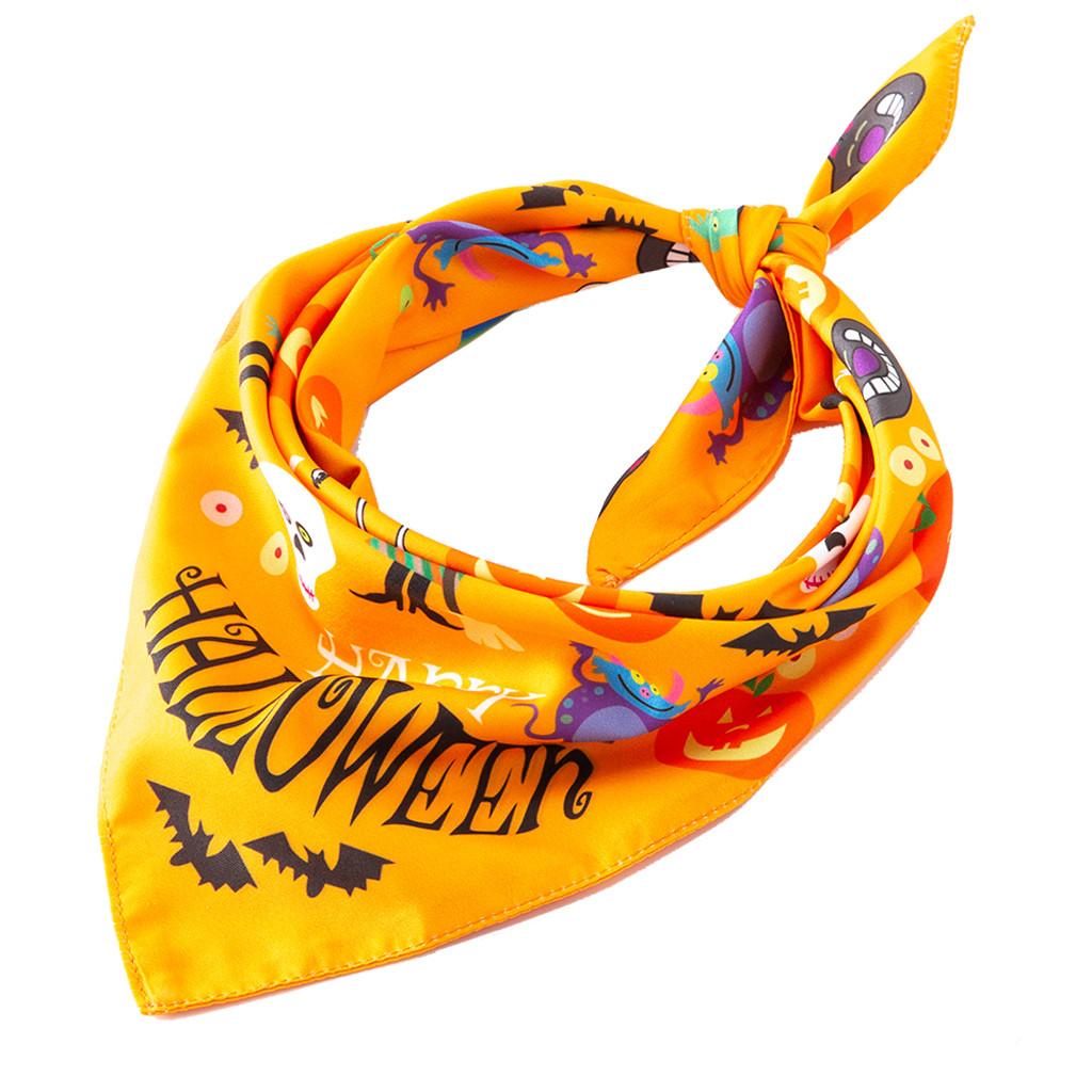 Halloween  Print Pet Dog Bandana  Towel Scarf Costume Accessorie