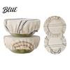 Washable Kitchen Bowl Protectors Sourdough Jars Covers, Reusable Elastic Linen Retro Striped Dust Proof Covers for Meal Prep Breathable Cloth