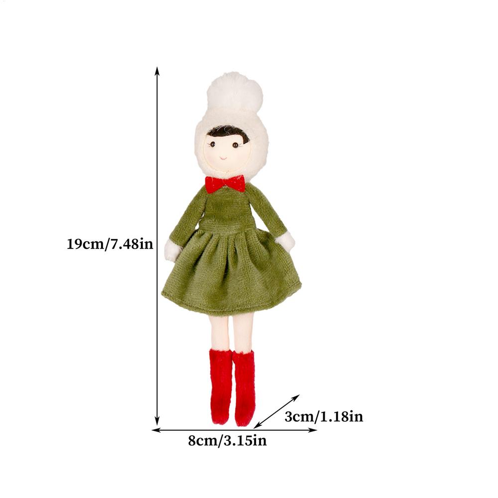 Christmas Doll Tree Pendants Festive Girl Ornaments for Wreaths Fireplace Porch Entryway Decoration Christmas Tree Ornaments