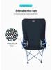 Přenosné křeslo Moon s opěrkou hlavy pro kempování, rybaření, grilování a venkovní volnočasové aktivity