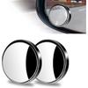 2 PCS Car Blind Spot Mirror, 1.97" HD Anti-Scratch Safe Blind Spot Rearview Mirror, 360° Rotatable Adjustable Wide Angle Auxiliary Side View Mirror,