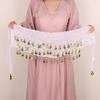 Adjustable Bellydance Waist Chain Gold Color Coins Dancing Waist Belt  Stage Performance
